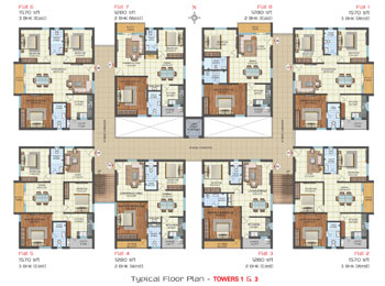 Tower 1 & 3 Floor Plan